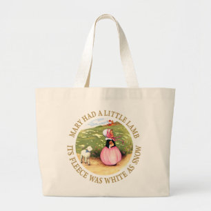 Bolsa Tote Grande Mary teve um cordeiro pequeno