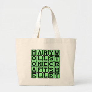 Bolsa Tote Grande Mary Wollstonecraft Shelley, Autora de Frankenstei