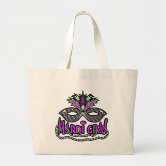 Bolsa Tote Grande Máscara e miçanga do carnaval do KRW