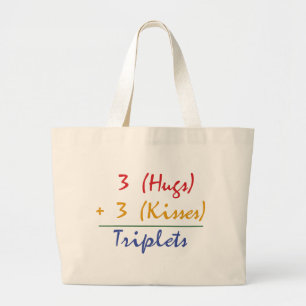 Bolsa Tote Grande Matemática das objectivas triplas