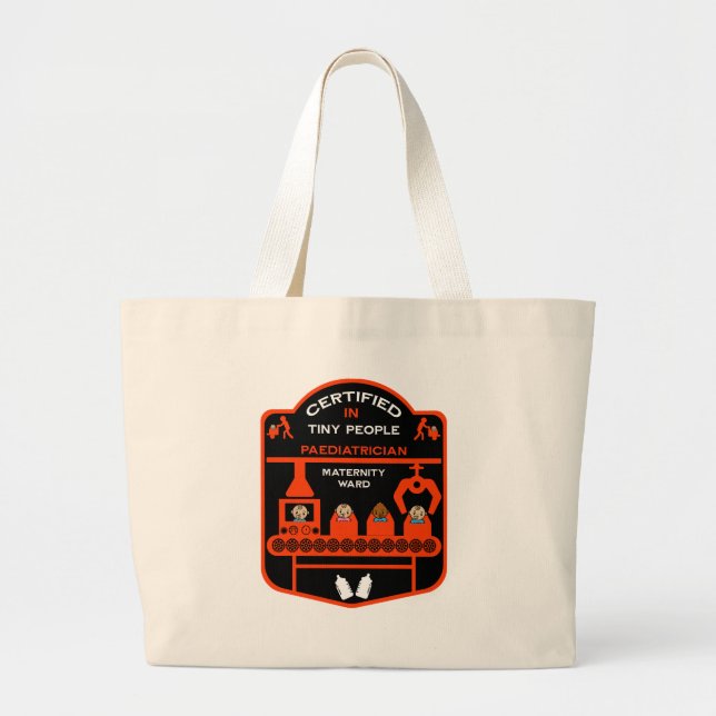 Bolsa Tote Grande Médico Médico Obrigado Presente (Frente)