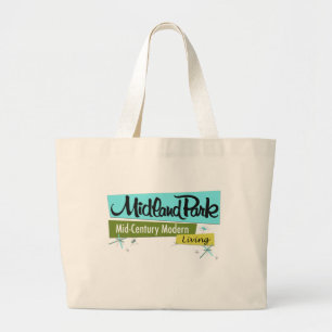 Bolsa Tote Grande Médio-século moderno retrorlicioso