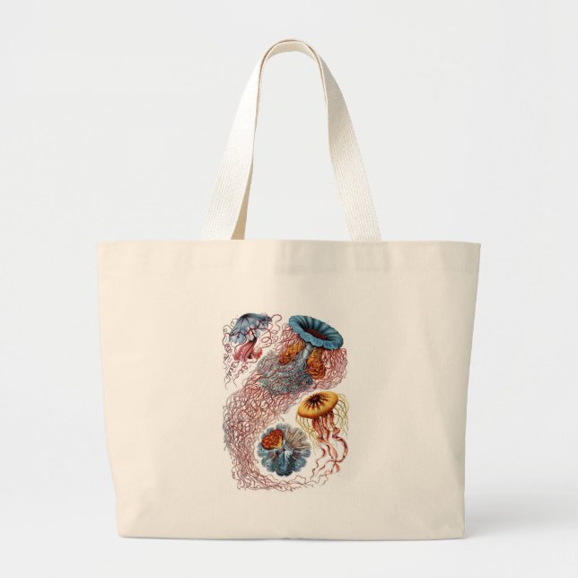 Bolsa Tote Grande Medusa de Haeckel (Frente)