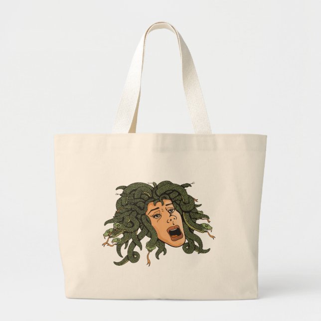 Bolsa Tote Grande Medusa Head (Frente)