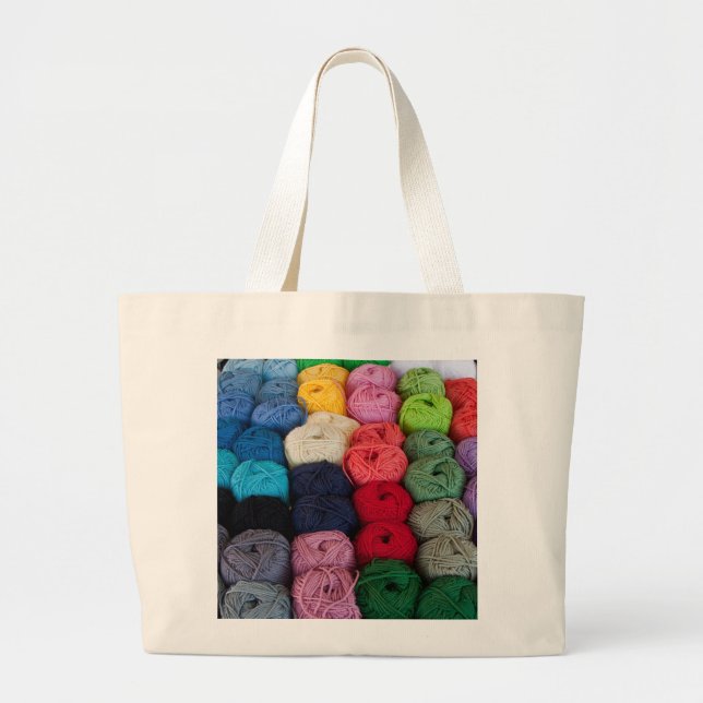Bolsa Tote Grande Meias de fios (Frente)