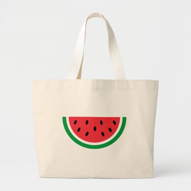 Bolsa Tote Grande Melancia da Palestina (Frente)