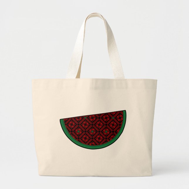 Bolsa Tote Grande Melancia da Palestina (Frente)
