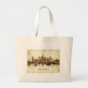Bolsa Tote Grande Melbourne Austrália Cityscape