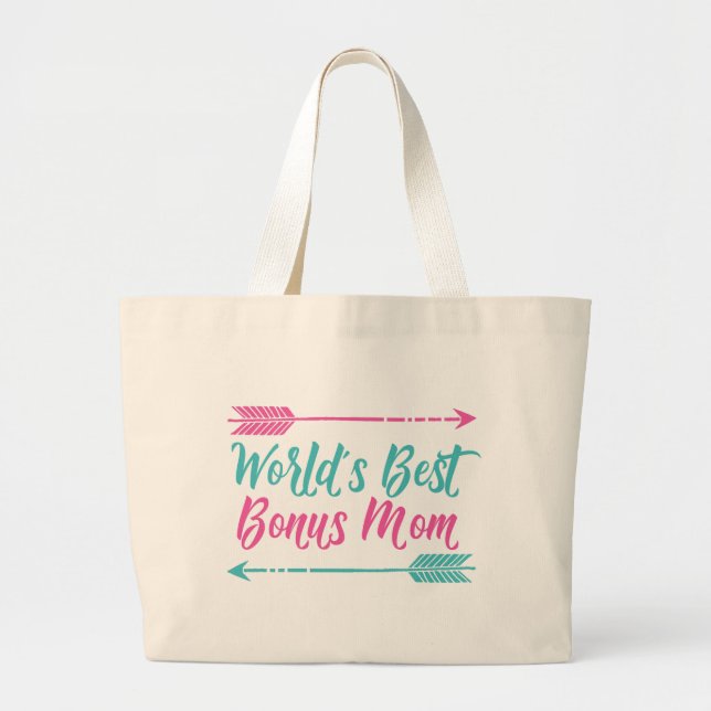 Bolsa Tote Grande Melhor Bônus do Mundo Mãe (Frente)