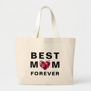 Bolsa Tote Grande Melhor Mãe Para Sempre - Presente Durável De Banhe