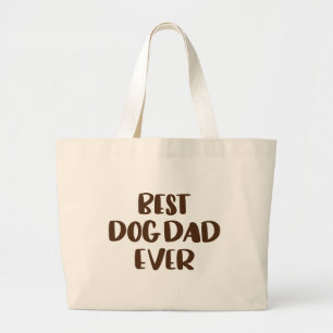 Bolsa Tote Grande  Melhor Pai De Cão Nunca