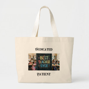 Bolsa Tote Grande Melhor Professor de Todos os Tempos