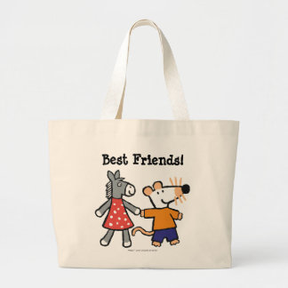 Bolsa Tote Grande Melhores amigos Maisy e mãos Dotty da posse