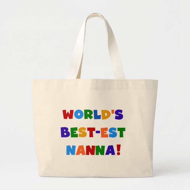 Bolsa Tote Grande Melhores Camisetas Nanna de Nanna de Ninho Brilho (Frente)