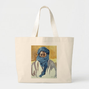 Bolsa Tote Grande Membro duma tribo Timbuctoo 1991 do Tuareg