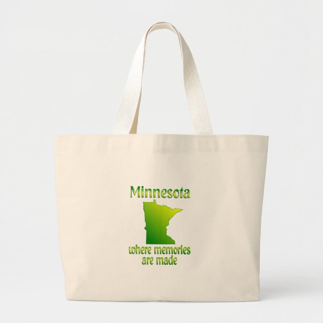 Bolsa Tote Grande Memórias de Minnesota (Frente)