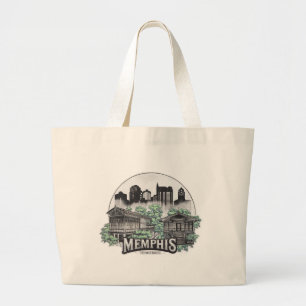 Bolsa Tote Grande Memphis City Tennessee EUA