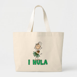 Bolsa Tote Grande Menina da vara mim Hula