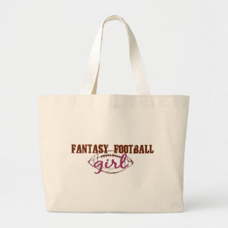 Bolsa Tote Grande Menina do futebol da fantasia