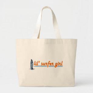 Bolsa Tote Grande Menina do surfista de Lil
