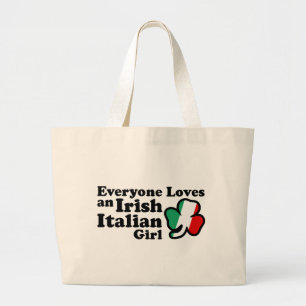 Bolsa Tote Grande Menina italiana irlandesa