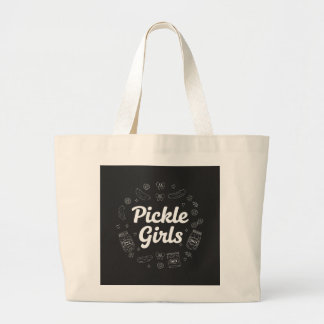 Bolsa Tote Grande Meninas do Picles, Design de Citação de Amante