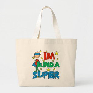 Bolsa Tote Grande Menino eu sou tipo de super
