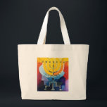 Bolsa Tote Grande Menorah<br><div class="desc">Modelo de pano</div>