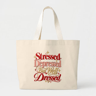 Bolsa Tote Grande Mensagem de Citação Engraçada e Sassy Coquette