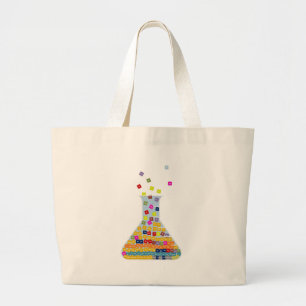 Bolsa Tote Grande Mesa periódica em uma taça