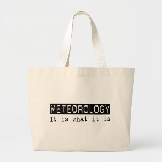 Bolsa Tote Grande Meteorologia é (Frente)