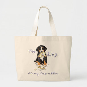 Bolsa Tote Grande Meu Berner comeu meu plano de aula