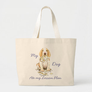Bolsa Tote Grande Meu Bracco Italiano Ate Meu Plano De Lição
