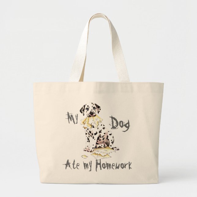 Bolsa Tote Grande Meu Dalmaciano Ate Minha Casa (Frente)