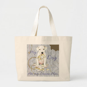 Bolsa Tote Grande Meu Dogo Comeu Meu Plano De Lição