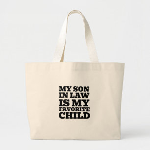 Bolsa Tote Grande Meu Filho De Direito É Meu Filho Favorito - Famíli