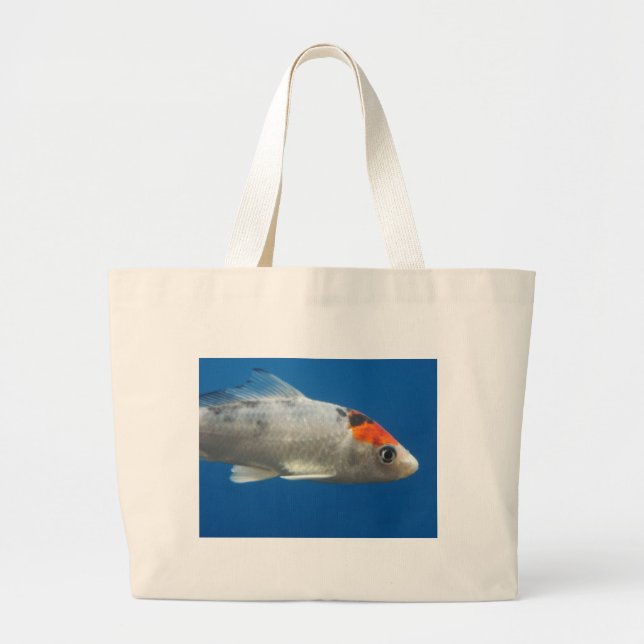 Bolsa Tote Grande Meu Peixe de Peixe Koi (Frente)