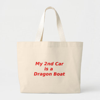 Bolsa Tote Grande Meu segundo carro é um barco do dragão