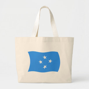 Bolsa Tote Grande Micronésia Flag Tote Bag