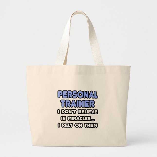 Bolsa Tote Grande Milagres e formadores pessoais (Frente)