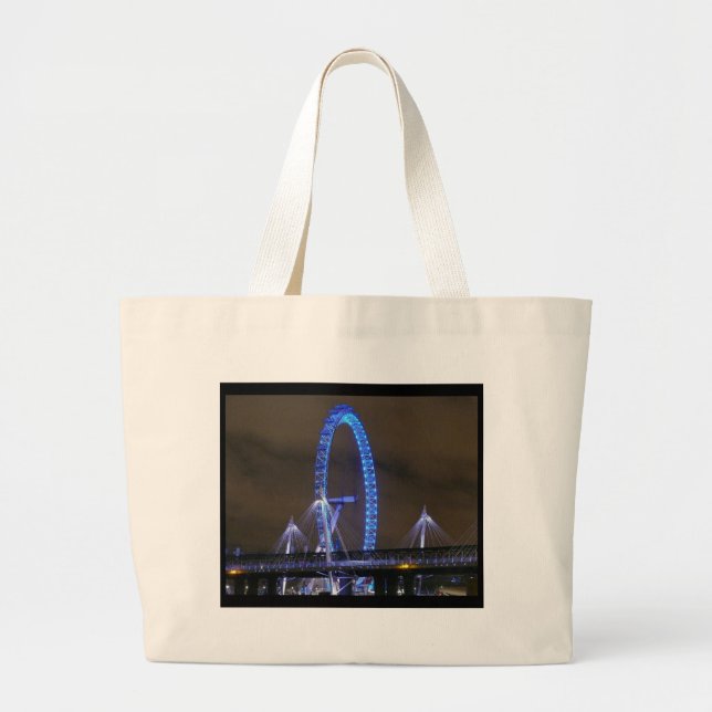 Bolsa Tote Grande Millennium Wheel Londres (Frente)