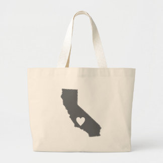 Bolsa Tote Grande Mim amor do estado do esboço do olhar do Grunge de