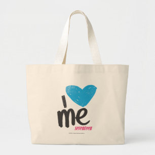 Bolsa Tote Grande Mim coração mim Aqua
