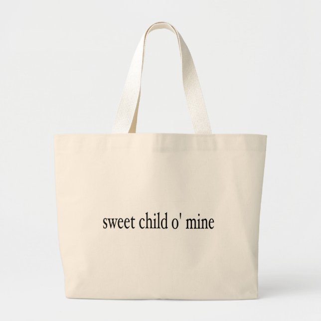 Bolsa Tote Grande Mina doce da criança O (Frente)