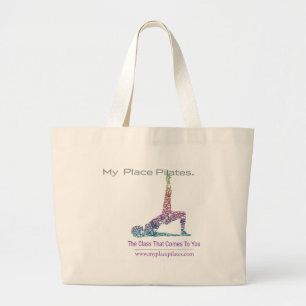 Bolsa Tote Grande Minha engrenagem de Pilates do lugar