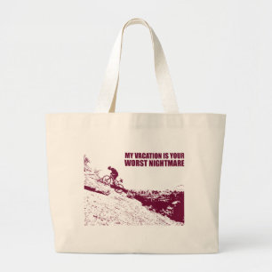 Bolsa Tote Grande Minha Férias É Seu Pior Pesadelo