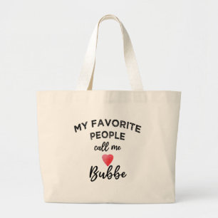 Bolsa Tote Grande Minha Querida, Me Chame de BUBBE Avó Judia
