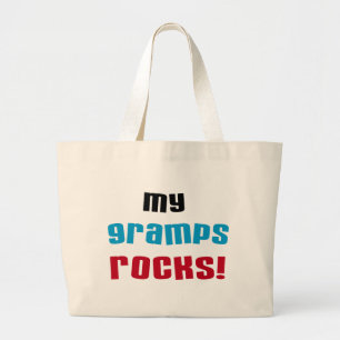 Bolsa Tote Grande Minha vovó Rocks T-shirts e presentes