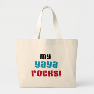 Bolsa Tote Grande Minha Yaya Rocks T shirts e presentes