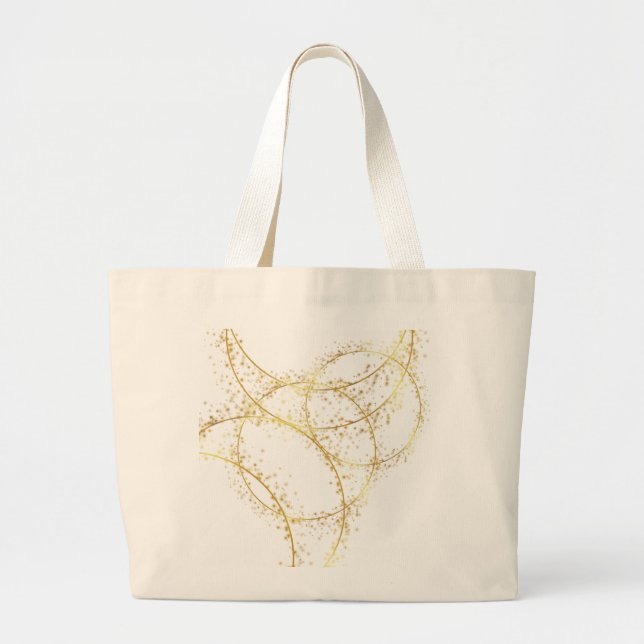 Bolsa Tote Grande Minimalist Abstract Line Art Tote Bag (Frente)